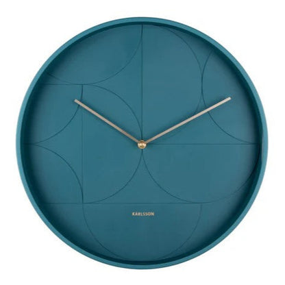 Echelon Wall Clock - Dark Blue