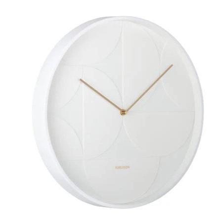 Echelon Wall Clock - White