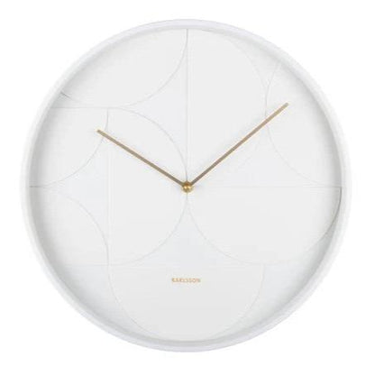 Echelon Wall Clock - White