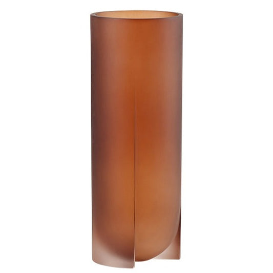 Transparent Resin Vase - Amber