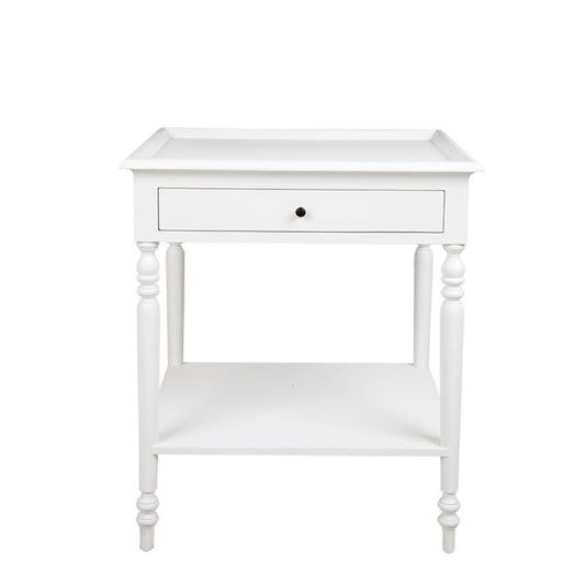 Montaigne Side Table - White