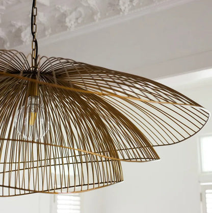 Havana Layered Pendant - Antique Brass