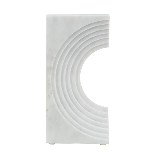 Marble Sculpture - White Incurvate Style