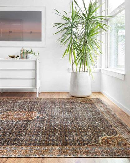 Layla Rug - Cobalt Blue/Spice