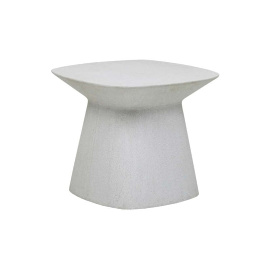 Livorno Curve Outdoor Side Table - White Speckle