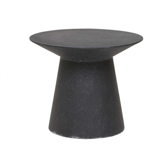 Livorno Round Outdoor Side Table - Black Speckle