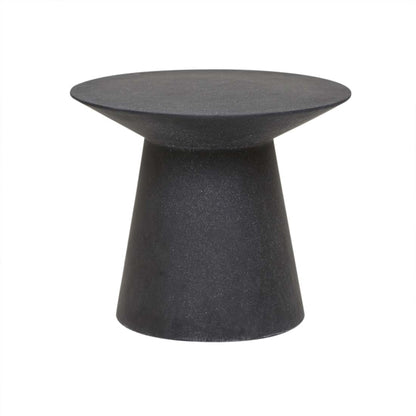 Livorno Round Outdoor Side Table - Black Speckle