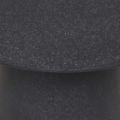 Livorno Round Outdoor Side Table - Black Speckle