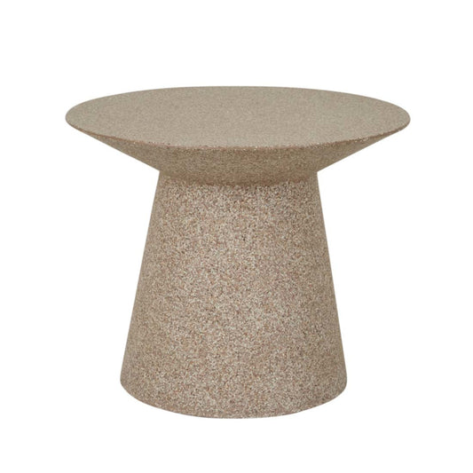 Livorno Round Outdoor Side Table - Terracotta Speckle