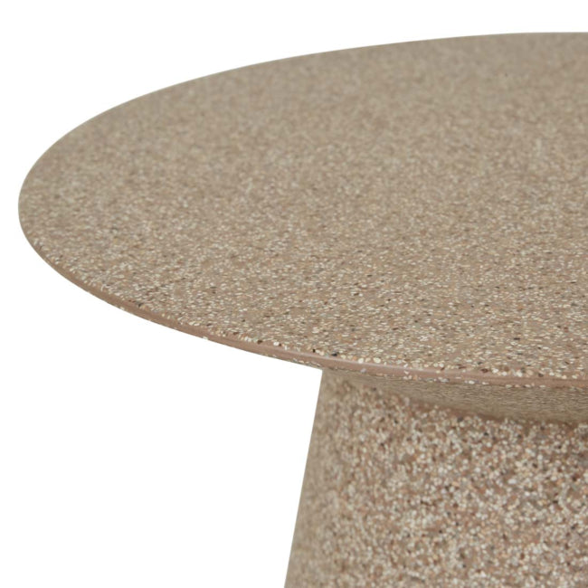 Livorno Round Outdoor Side Table - Terracotta Speckle