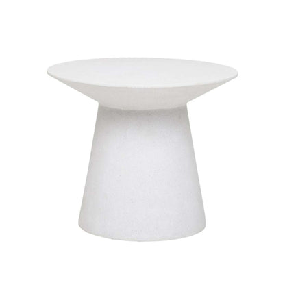 Livorno Round Outdoor Side Table - White Speckle