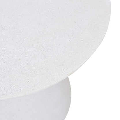 Livorno Round Outdoor Side Table - White Speckle