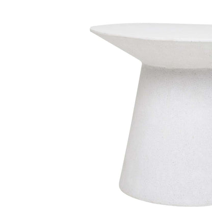 Livorno Round Outdoor Side Table - White Speckle