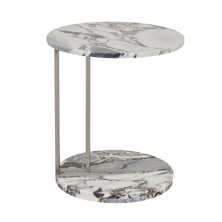Amara Linear Side Table - Ocean Marble