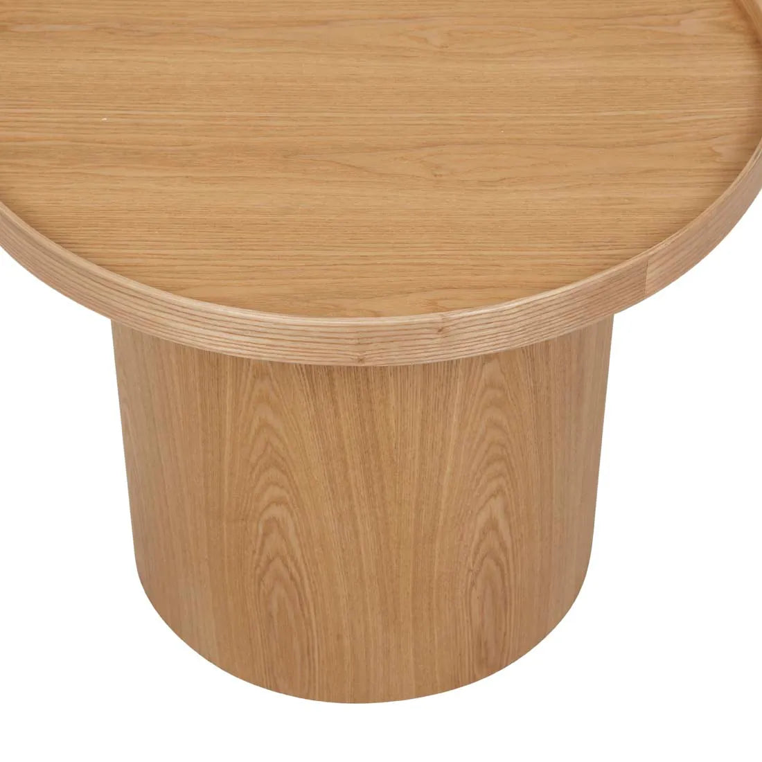 Classique Pedestal Side Table - Natural Ash