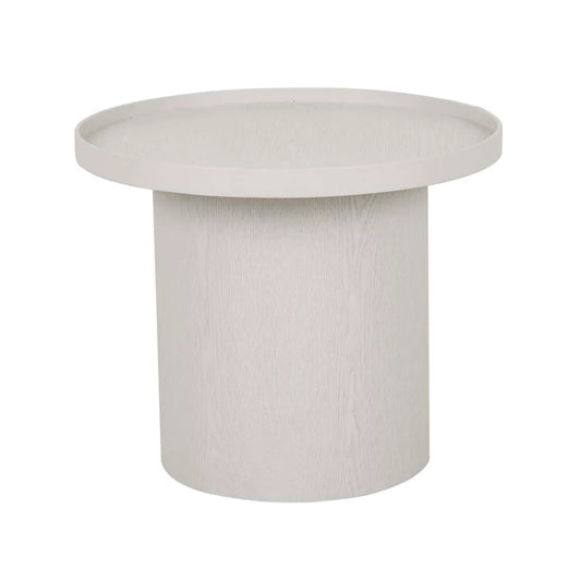 Classique Pedestal Side Table - Oyster Ash