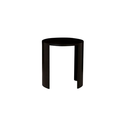 Oberon Crescent Side Table - Matt Dark Oak