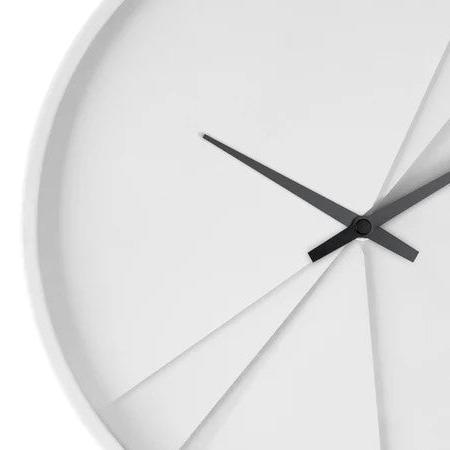 Layered Lines Clock - White