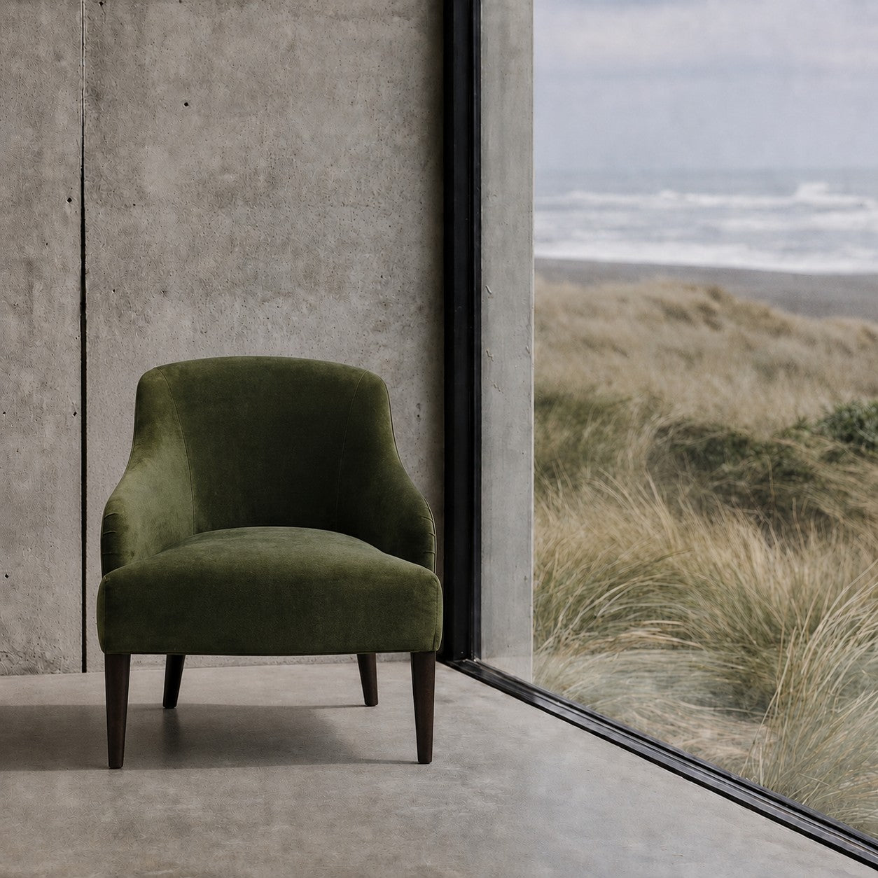 Luna Occasional Chair - Olive