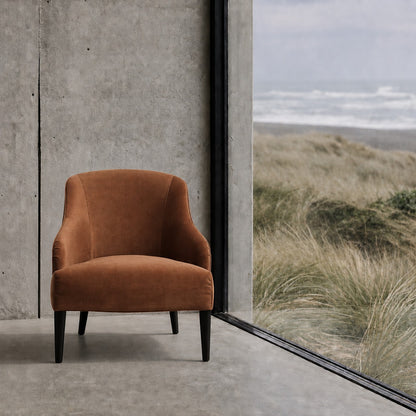 Luna Occasional Chair - Rust