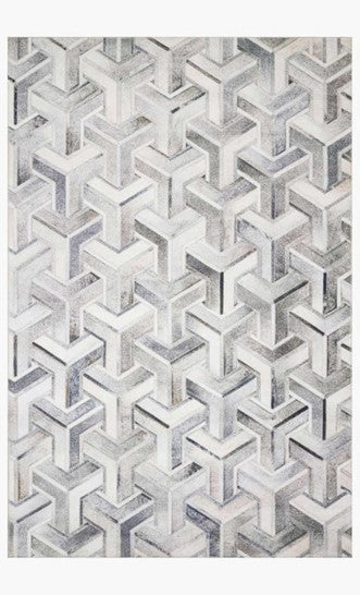 Maddox Rug - Silver/Ivory