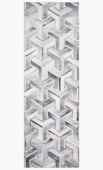 Maddox Rug - Silver/Ivory