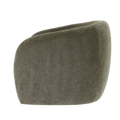 Moss swivel armchair on a white background