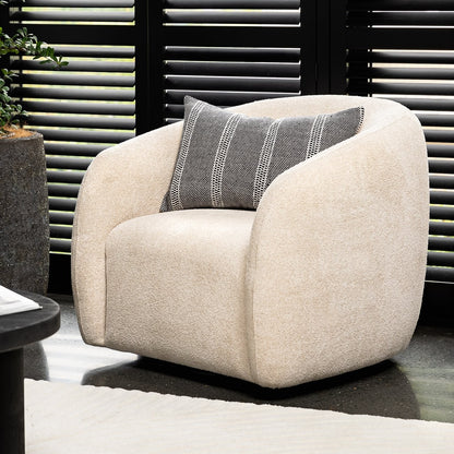 Max Swivel Armchair - Natural