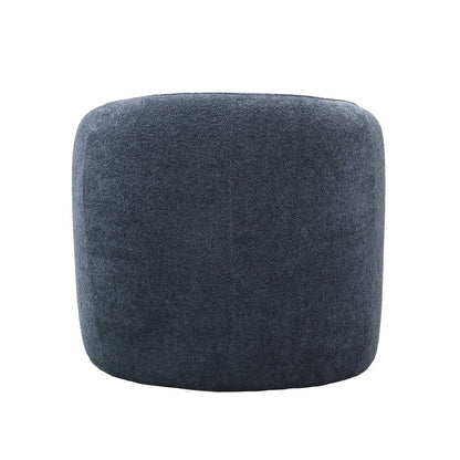 Steel blue swivel armchair on a white background 