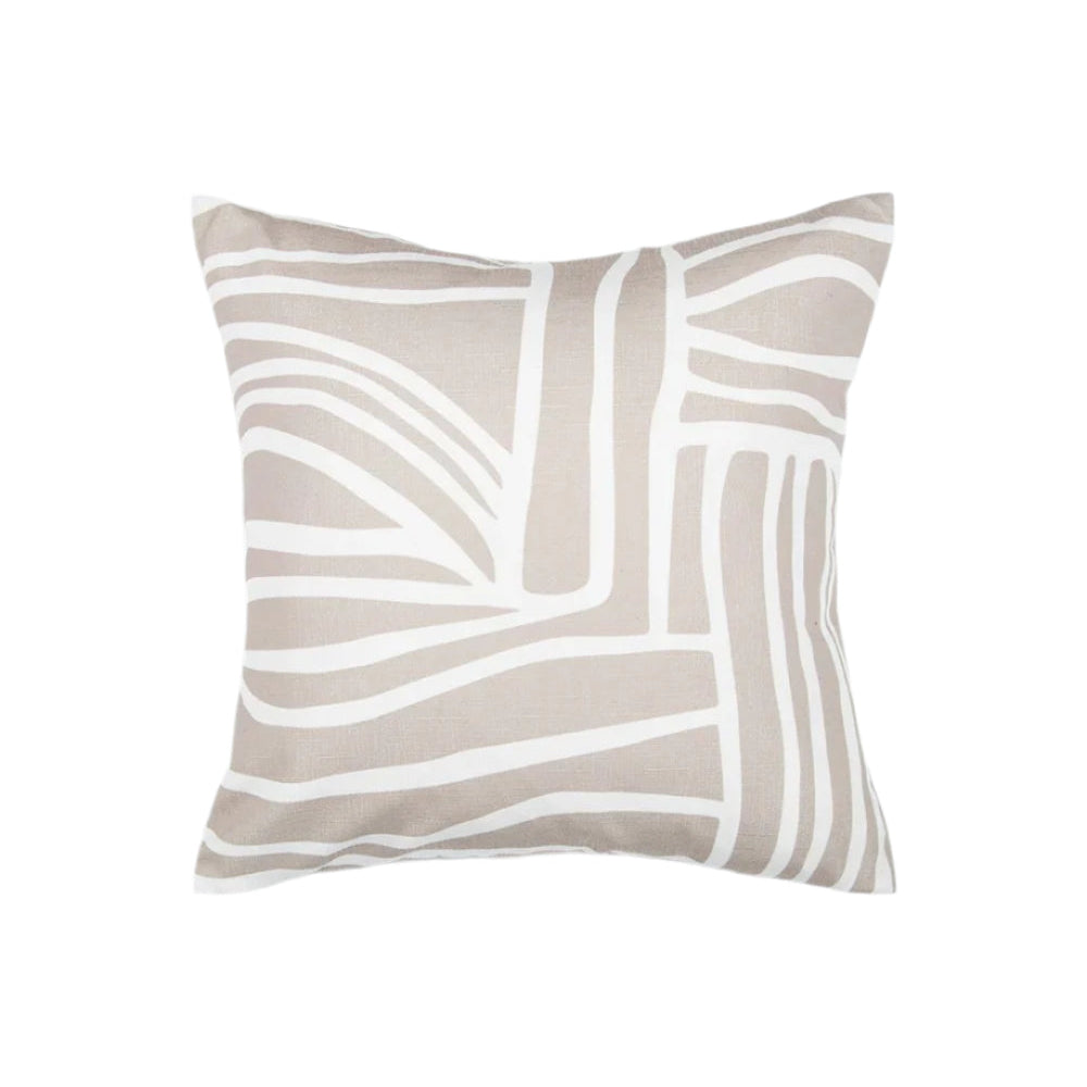 Maze Outdoor Cushion - Ecru