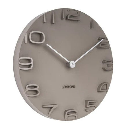 On The Edge Clock - Warm Grey