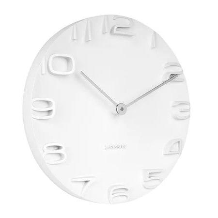 On The Edge Clock - White