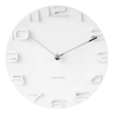 On The Edge Clock - White