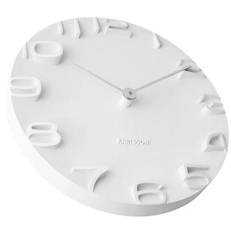 On The Edge Clock - White