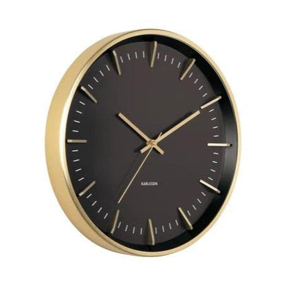 Raised Batons Clock - Gold