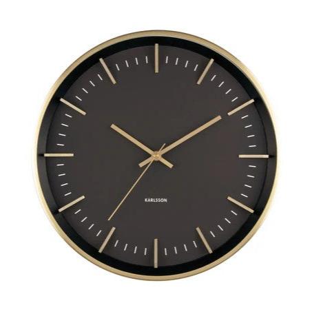 Raised Batons Clock - Gold