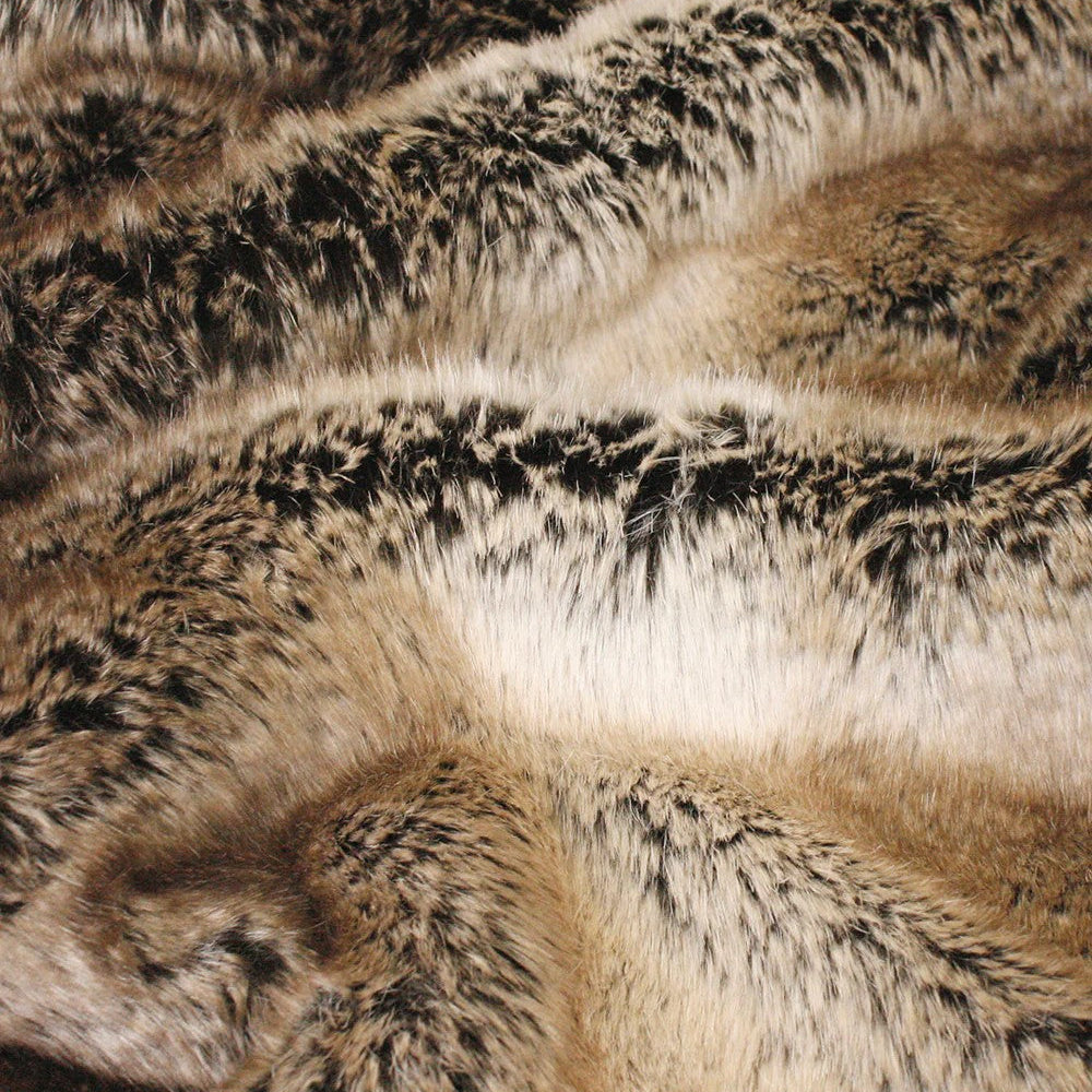 Close-up of Sable fur texture with brown and black patterns