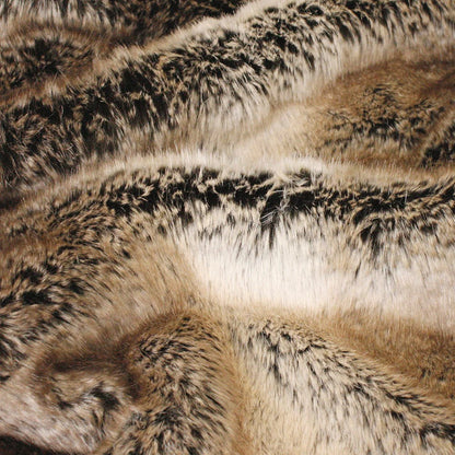 Close-up of Sable fur texture with brown and black patterns