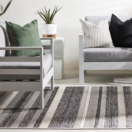 St Ives Outdoor Rug - Black