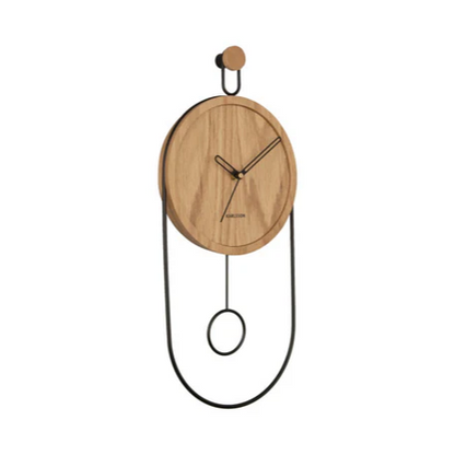 Swing Pendulum Clock - Light Wood