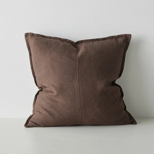 Brown cushion on a white background