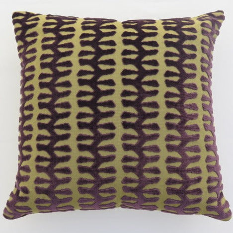 Verdi Cushion - Aubergine Moss