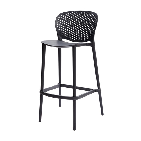 Verona Indoor / Outdoor Bar Stool - Black