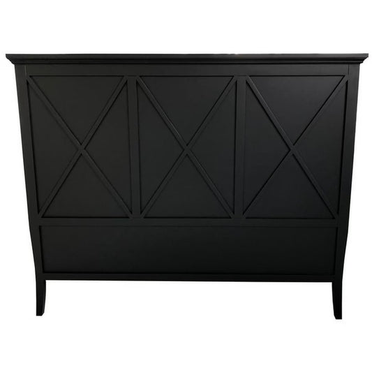 Villa Queen Size Headboard - Black