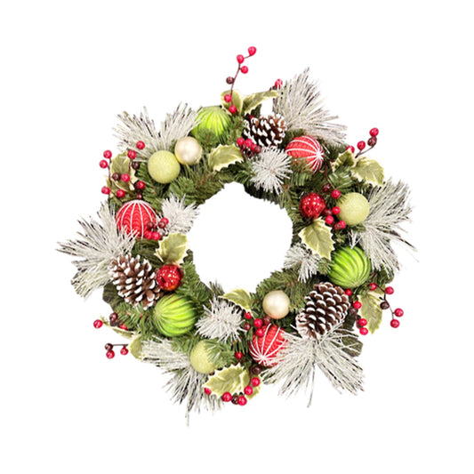 Christmas Wreath - Red and Green Decorative