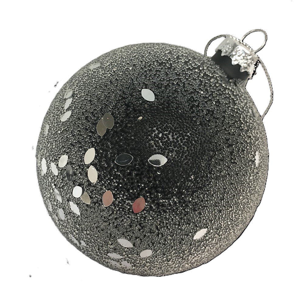 Christmas Platinum Ball Decoration - Set of 6