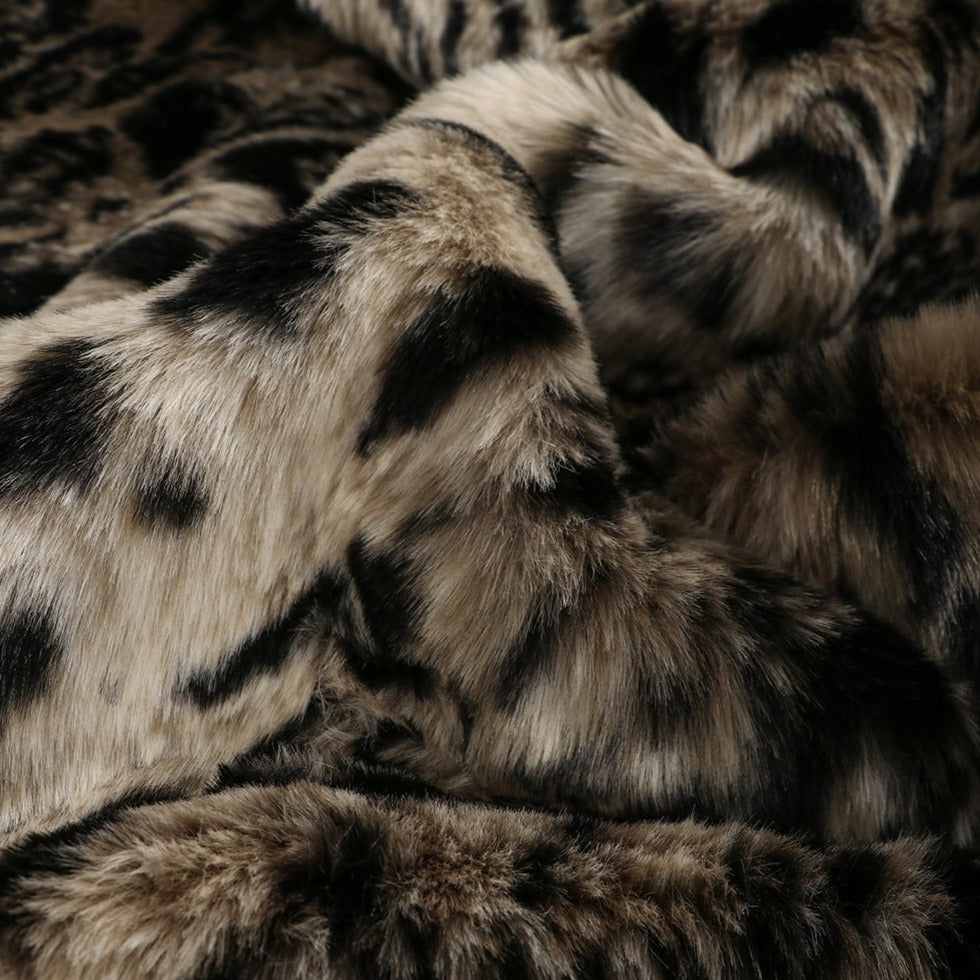 Fur Bean Bag - African Leopard