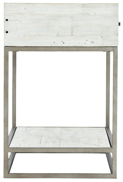 Alvar Bedside Table - Brushed White