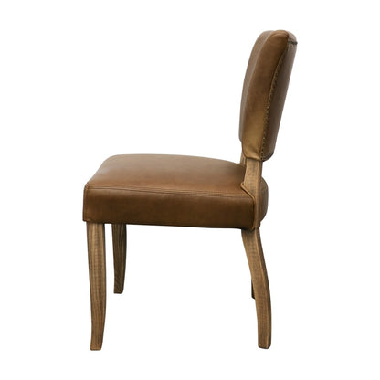 Crane Dining Chair - Brown Leather