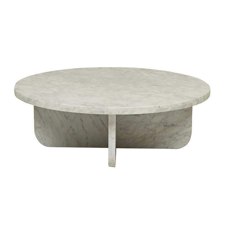 Amara Curve Coffee Table - White Marble